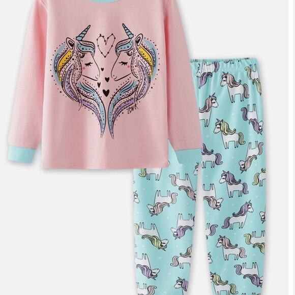 Kirkland unicorn pajama set girls size 8 - Picture 1 of 6